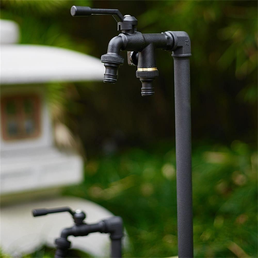 Black Brass Garden Hose Faucet Anti-Freeze Washing Machine Bibcocks Anti-Freeze Bibcocks Bathroom