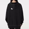 Nike Embroidered Logo Hoodie Pullover Women Tops Black DM6202-010