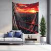 City Sunset Landscape Tapestry  Romantic Scenery Wall Hanging Decor