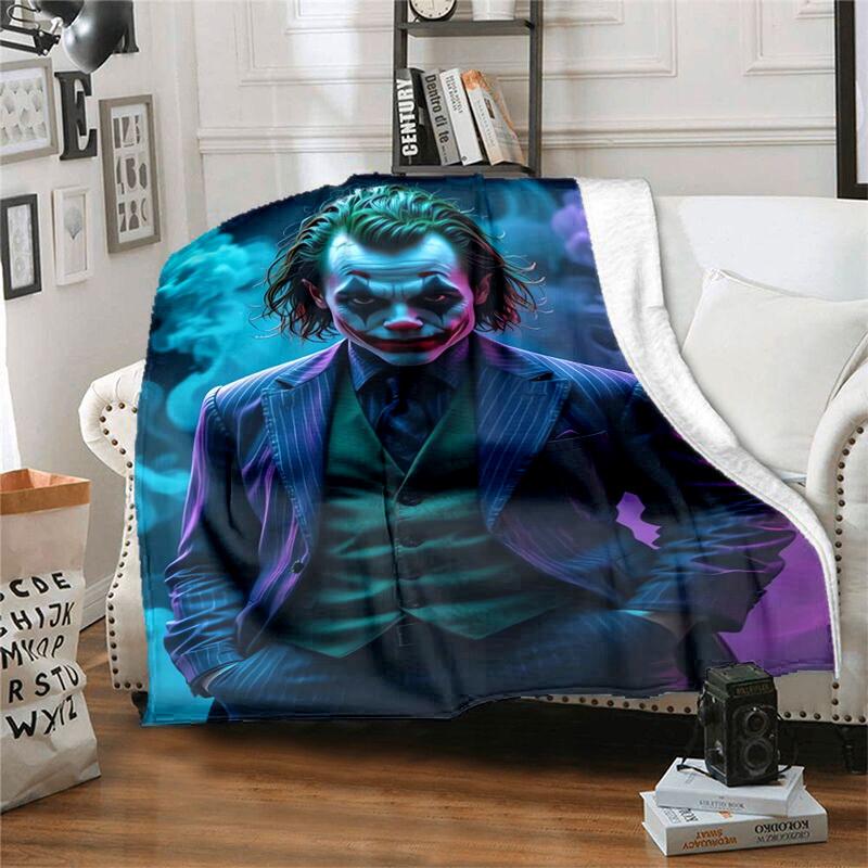 1 pezzo Joker in Completo a Righe Cartoon Coperta, Coperta Portatile da Viaggio e Campeggio, Coperta Accogliente per Tutte le Stagioni, Regalo Ideale