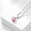 Stainless Steel World Cup Football Pendant Necklace for Men