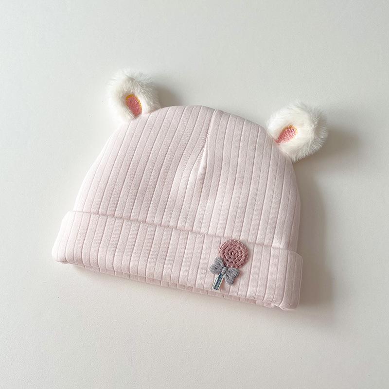

0-2 Months Baby Quilted Hat, Autumn/Winter Infant Fontanel Protection 0-2 months, 33-40CM (Quilted)