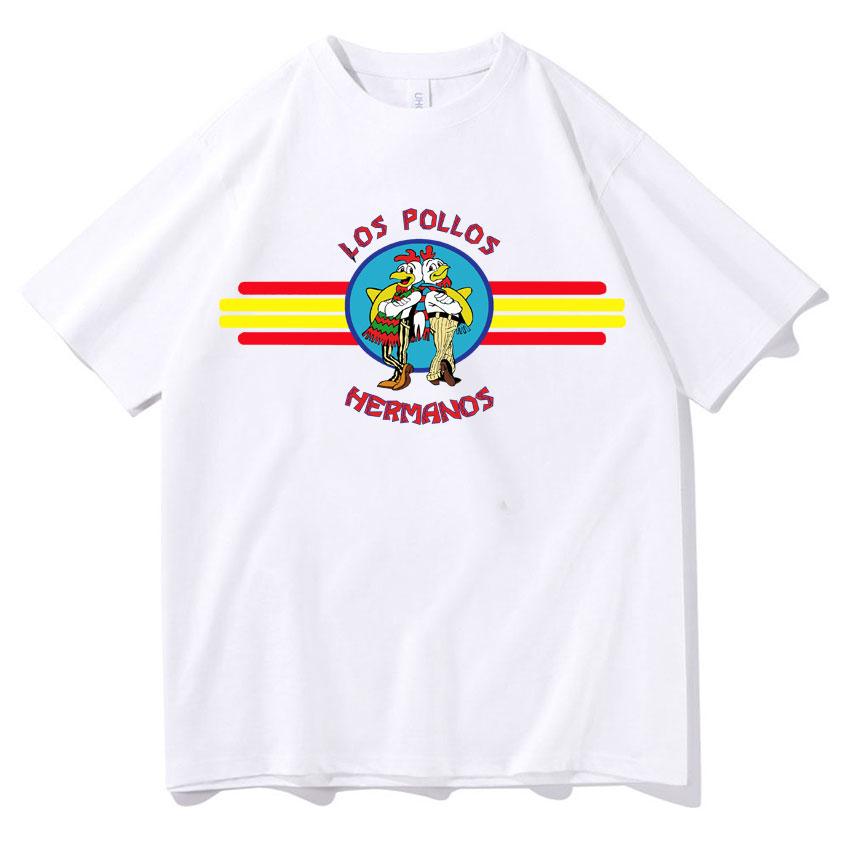TV Series Tshirts Funny Los Pollos HerUnisexos Chicken Brothers Oversized Tee Shirt Unisex Cozy Tshirt Streetwear Summer Casual Tees