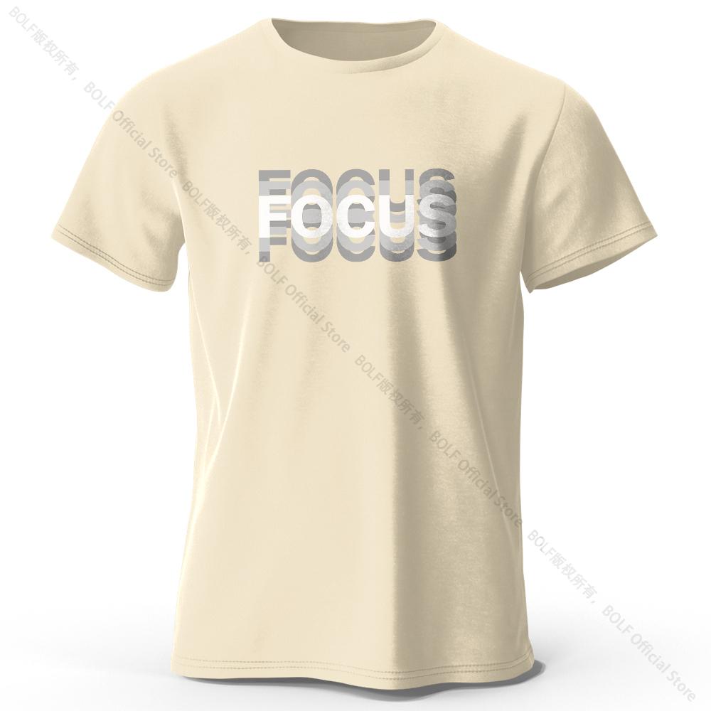 

Focus Letter Minimalist Style 100% Cotton T-Shirt, Lightweight Round Neck Short Sleeve Tee, Perfect for Men & Women 4XL