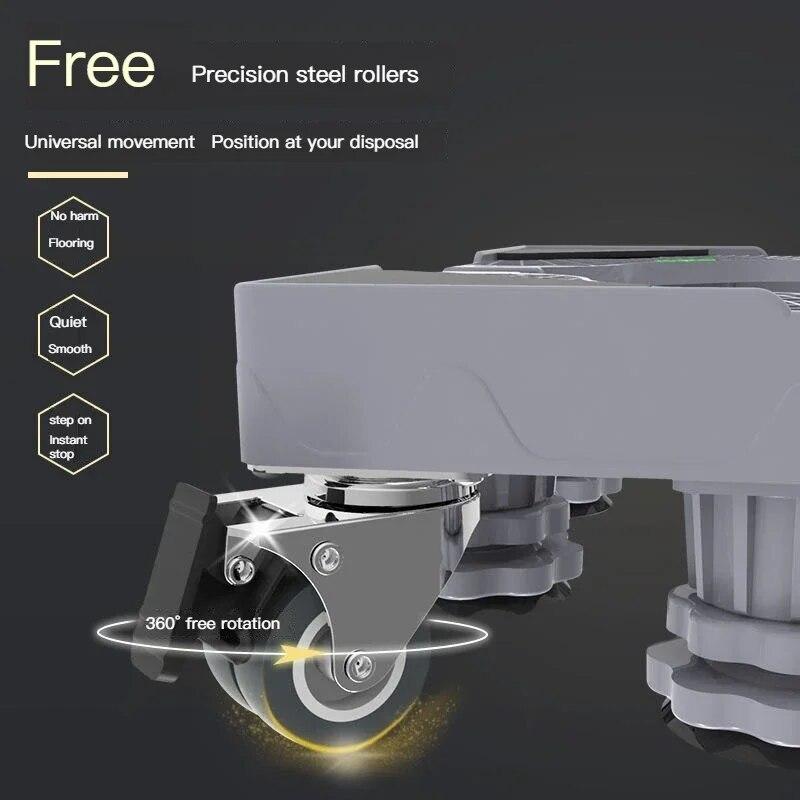 Univerzální základna Pračka Stojan Zvedací Základna chladničky Multifunkční nastavitelná základna pro sušičku Lednička Pračka