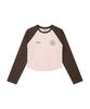 Imiseu (Womens) Rose Raglan T-Shirt-Pink