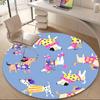 1PCDogs Party Office Round Area Rug,  Mat Suitable For Office, Under Office Chairs Bedroom Living Room Home Decor, Room Deco