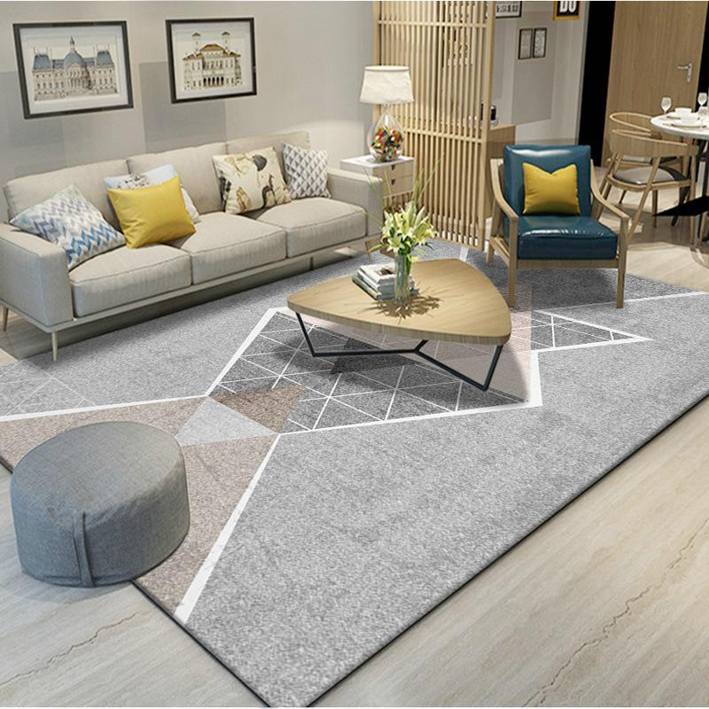 

Silent Living Room Bedroom Side Rug with Felt Bottom and Anti-Slip Back for Modern Minimalist Study Carpet for Home Decor 80*120cm