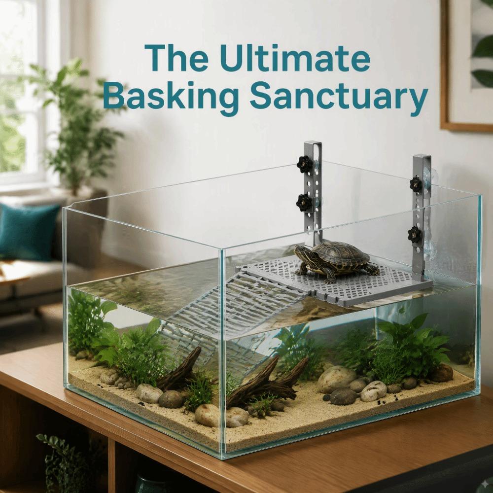 Suction Cups Hanging Turtle Platform Non-Slip Ramp Floating Turtle Dock  Reptile Enclosure