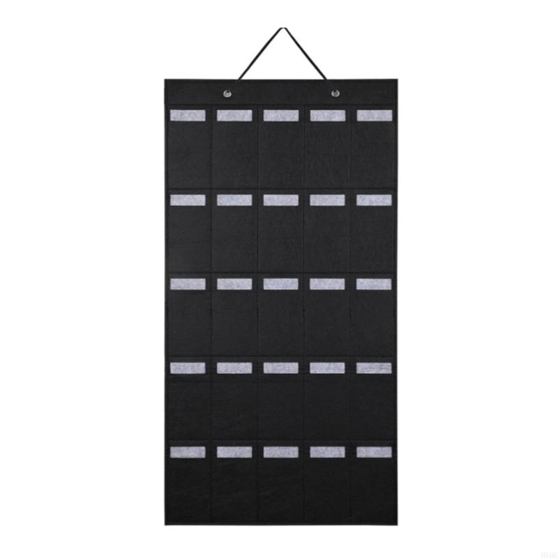 Felt Sunglasses Storage Bag with 12 Compartments Door Hanging for Glasses Eyewear Protections HX6C