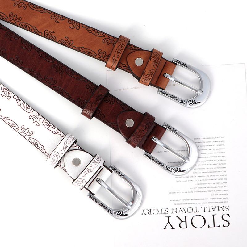 Style Retro Ethnic Belt Leaf Embossing Design Suitable For Daily Dressing