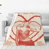 Custom Sofa Fleece S-Sabrina Carpenter Throw Blanket Warm Flannel Blankets For Bed Travel Sofa Bedspreads