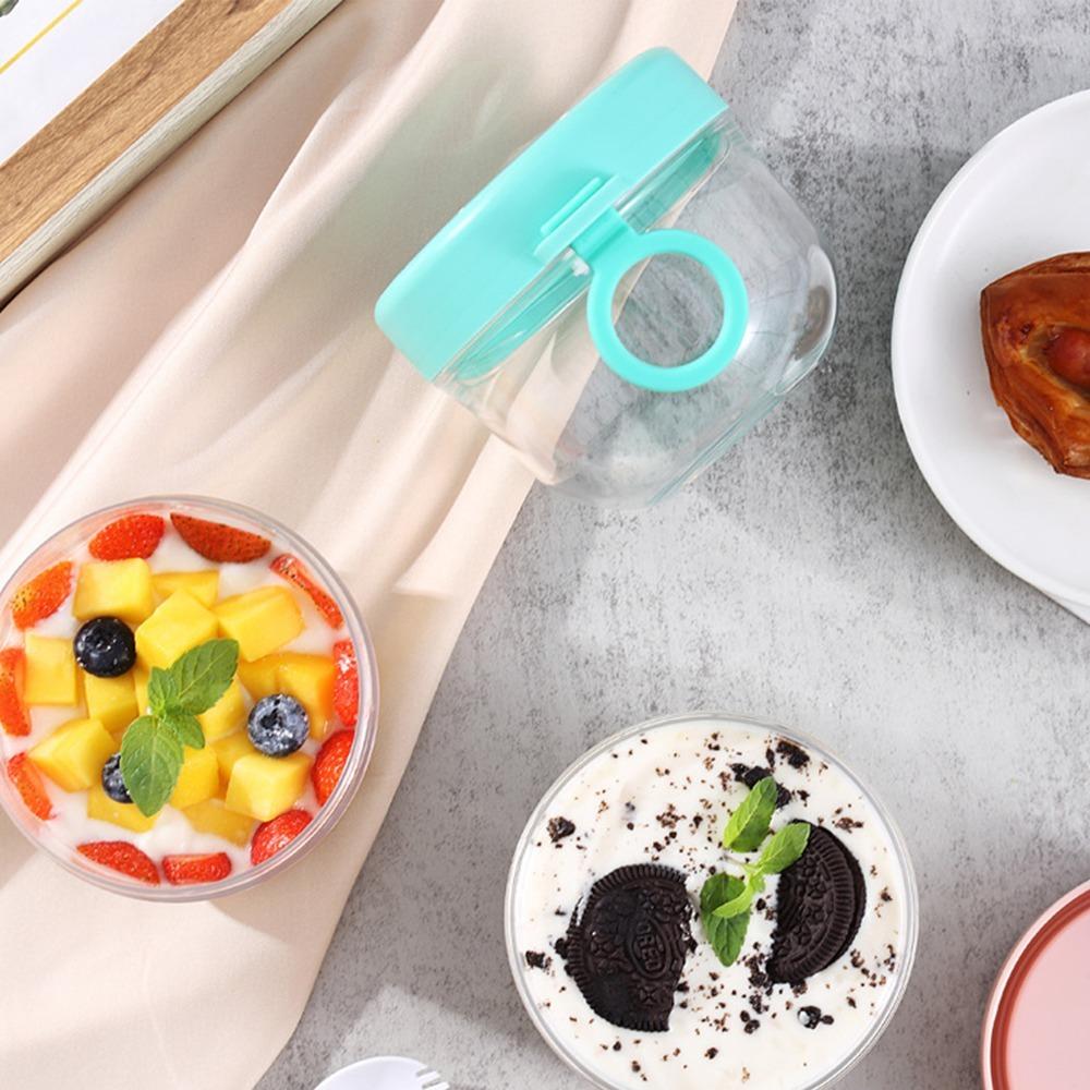 Leak Proof Oatmeal Cup Food Grade Yogurt Jar BPA Free Salad Cup  Breakfast
