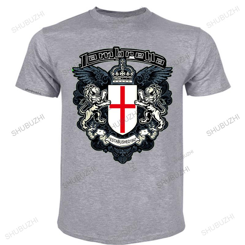 

МУЖСКАЯ ФУТБОЛКА LAMBRETTA С КРУГЛЫМ ВЫРЕЗОМ В 4 ЦВЕТАХ ЧЕРНЫЙ БЕЛЫЙ КРАСНЫЙ Повседневная Стильная Ретро футболка Хлопковая мужская винтажная брендовая футболка 4XL