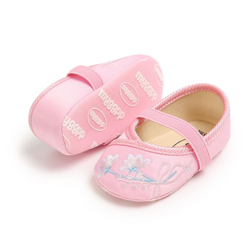 MYGGPP bestickte Baby-Prinzessinnenschuhe, Babyschuhe, weiche Sohlen für Kleinkinder