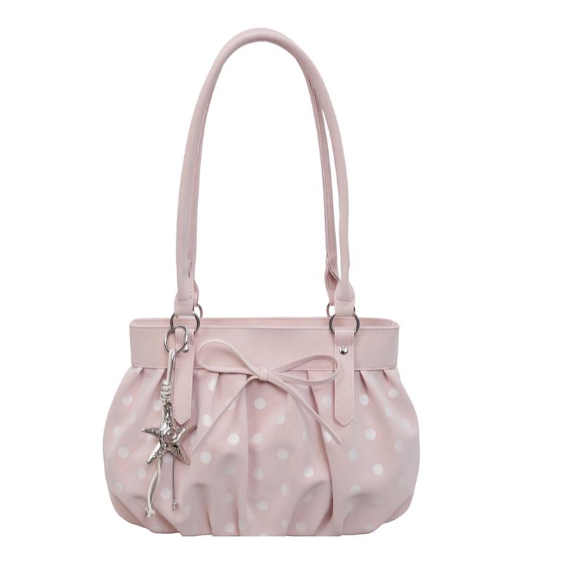 Polar Dot Pleated Shoulder Bag Women s Commuter Crossbody Bag Underarm Bag
