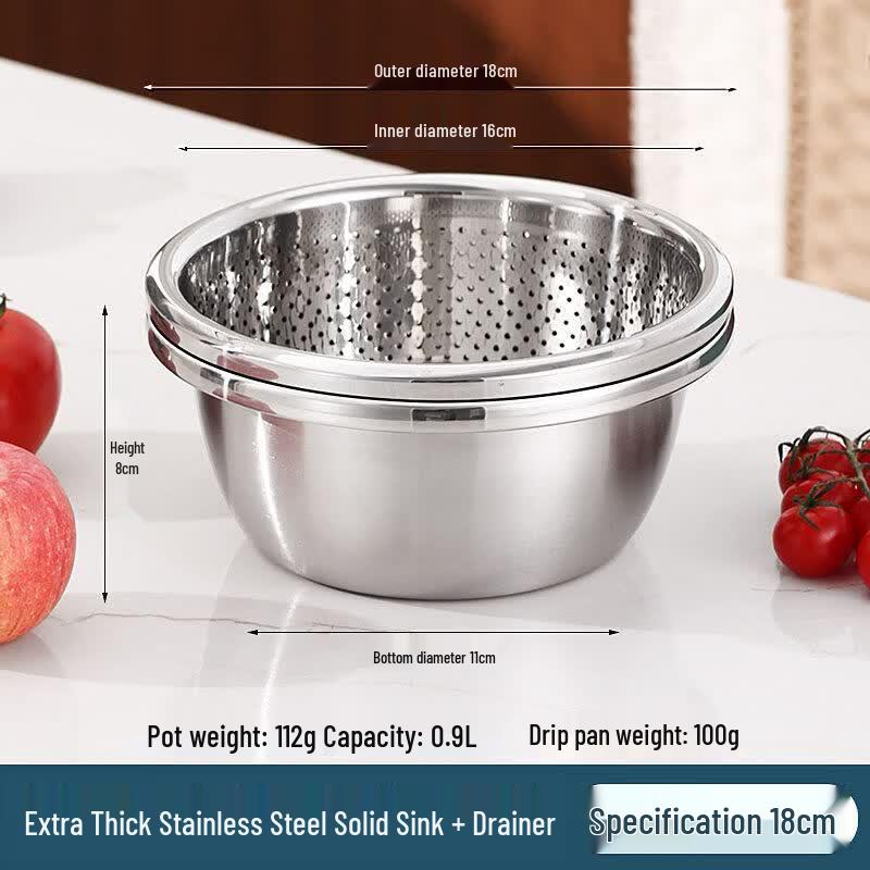 Qiwei Multipurpose Enamel Kitchen Basin