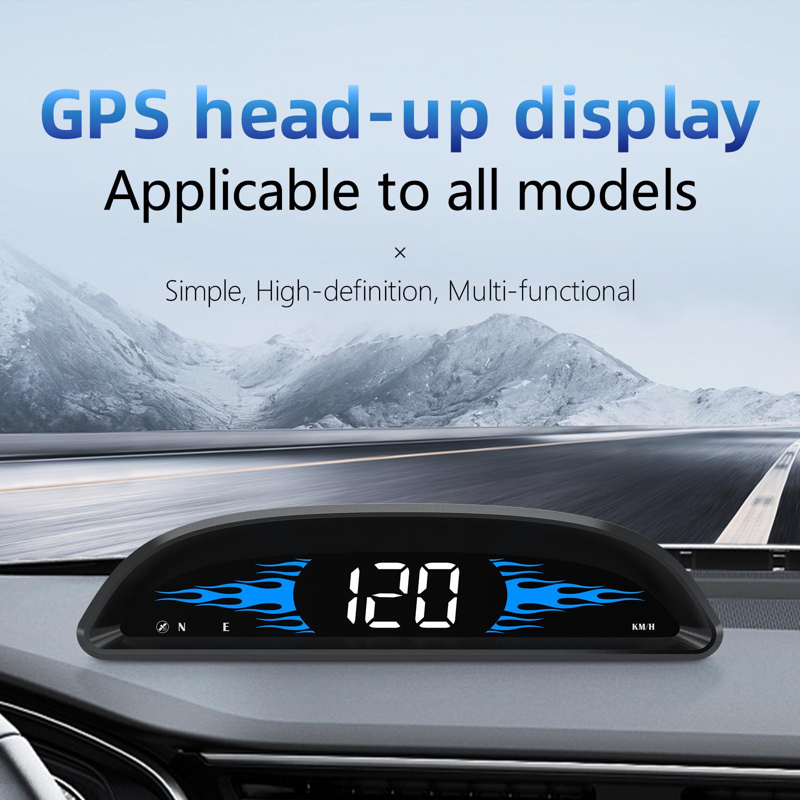 

G2 4-inch LCD Car HUD Speed Mileage Measurement GPS+Beidou Car Head Up Display Type A