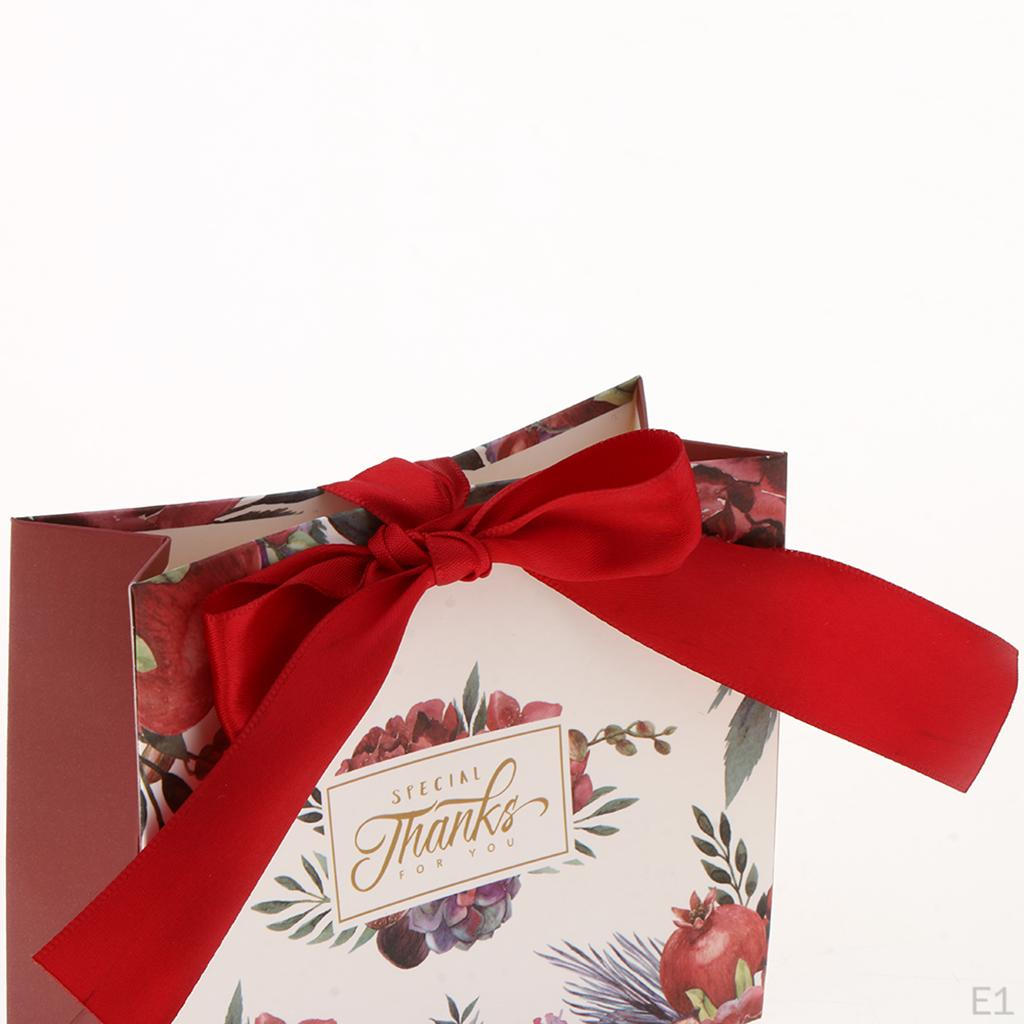 10pcs candy pockets W/ Boxes Gift Bags Wedding Baby Shower Supplies