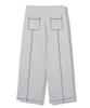 DRIX Overlock Stitch Sweat Wide Pants_Melange Gray