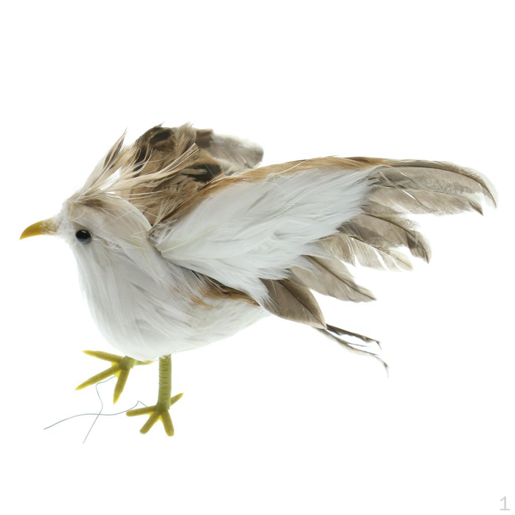 Feathered Sparrow Home Garden Ornament