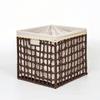 Foldable Large Capacity Imitation Wicker Rattan Storage Basket & Toy Organizer