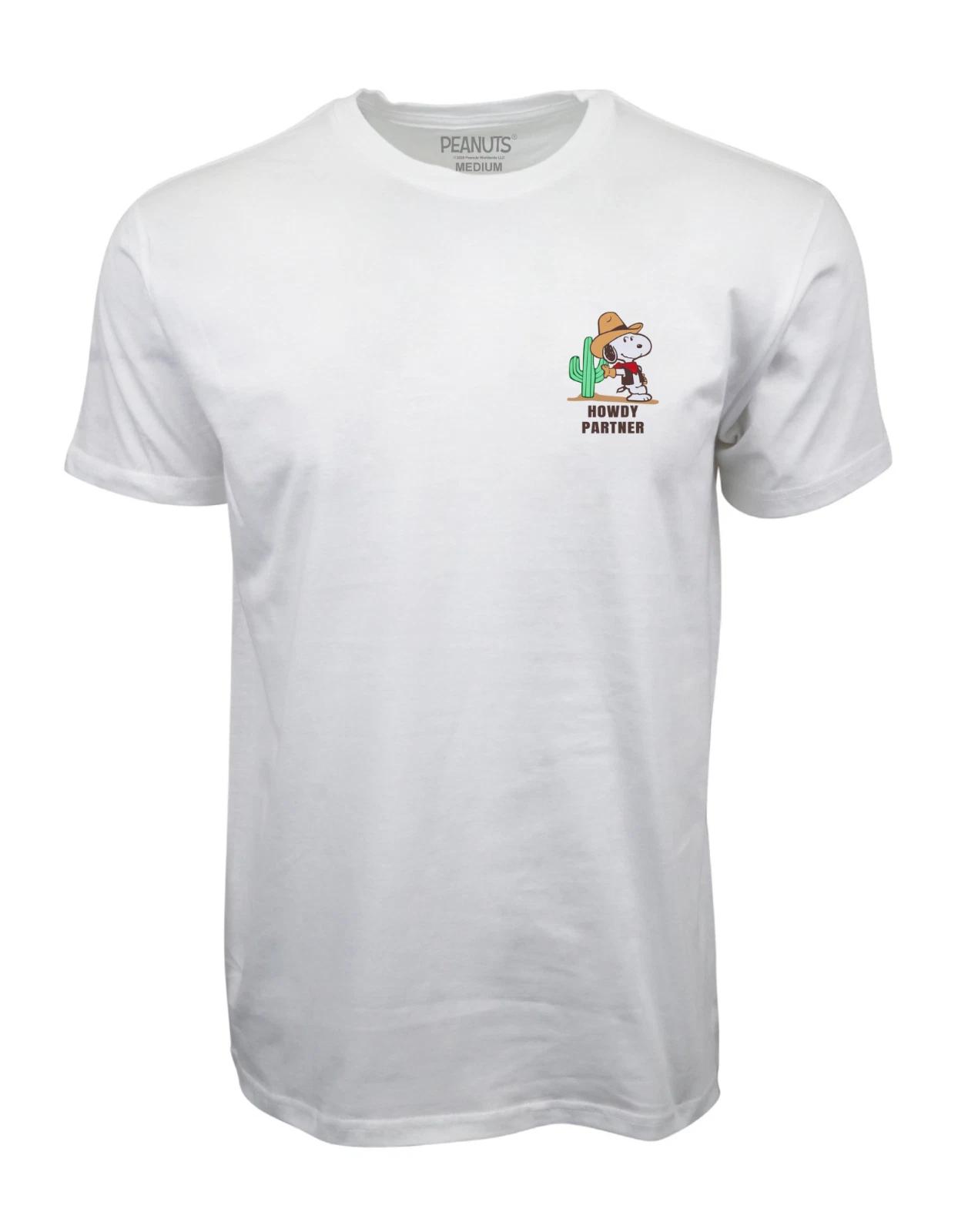 The-Peanuts HOWDY PARTNER GRAPHIC T SHIRT L