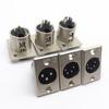 3-Core, 4-Core, 5-Core XLR Metal Panel Mount Socket: Male & Female Audio Connectors