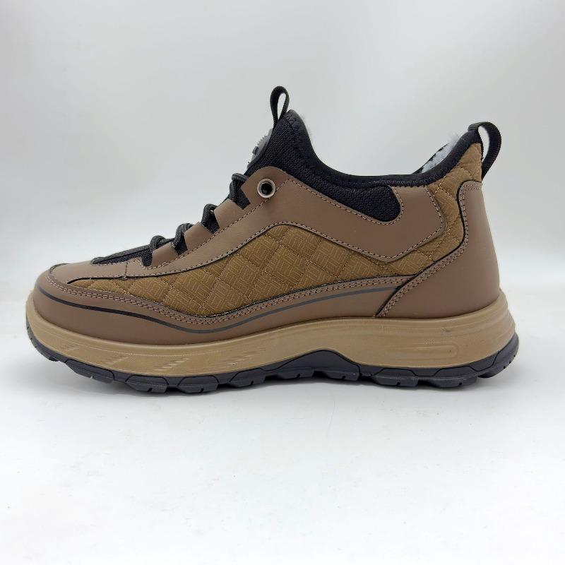 Tooling style men s cold-proof snow boots waterproof and cold-resistant thick-soled short boots, customized for samples, direct supply 39 чёрный