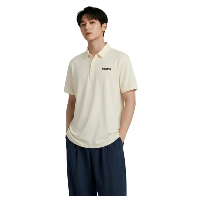 Adidas Men's Wrinkle-Resistant Breathable Sports Casual Polo Short Sleeve JI6026