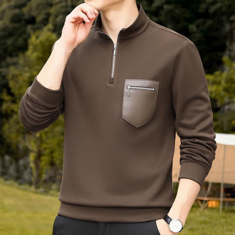 

Men s Windproof Half-Zip Stand Collar Sweatshirt 3XL