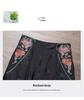 Women's Ethnic Style Embroidered Wide-Leg Pants - Casual Retro Long Trousers