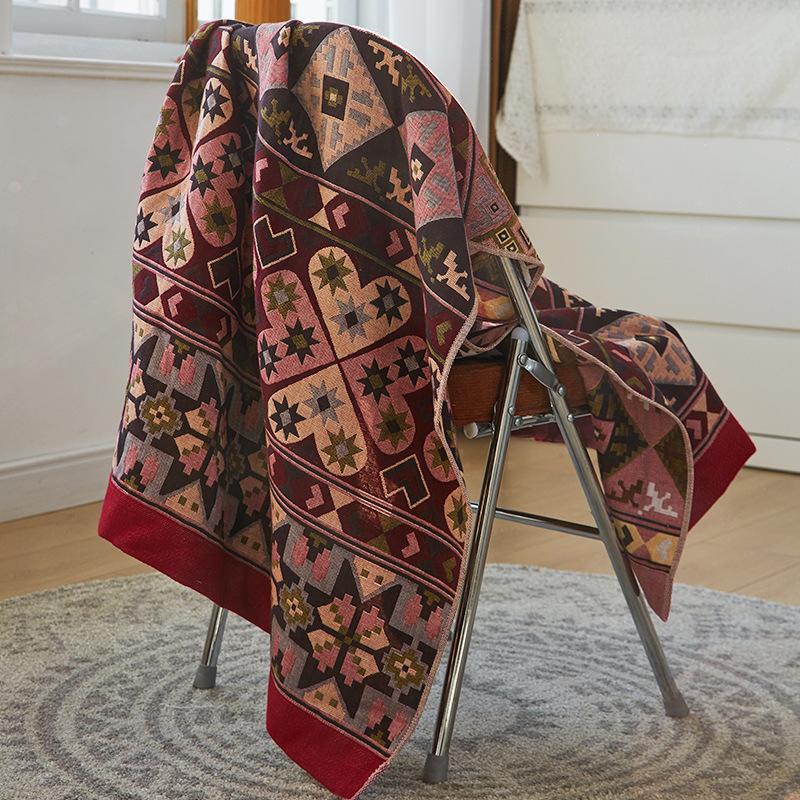 Floral Striped Cotton Gauze Bath Towel, Absorbent Quick-drying Lint-Free Shower Towel, Oversized Comfortable Blanket, Bathroom Supplies, Home Supplies