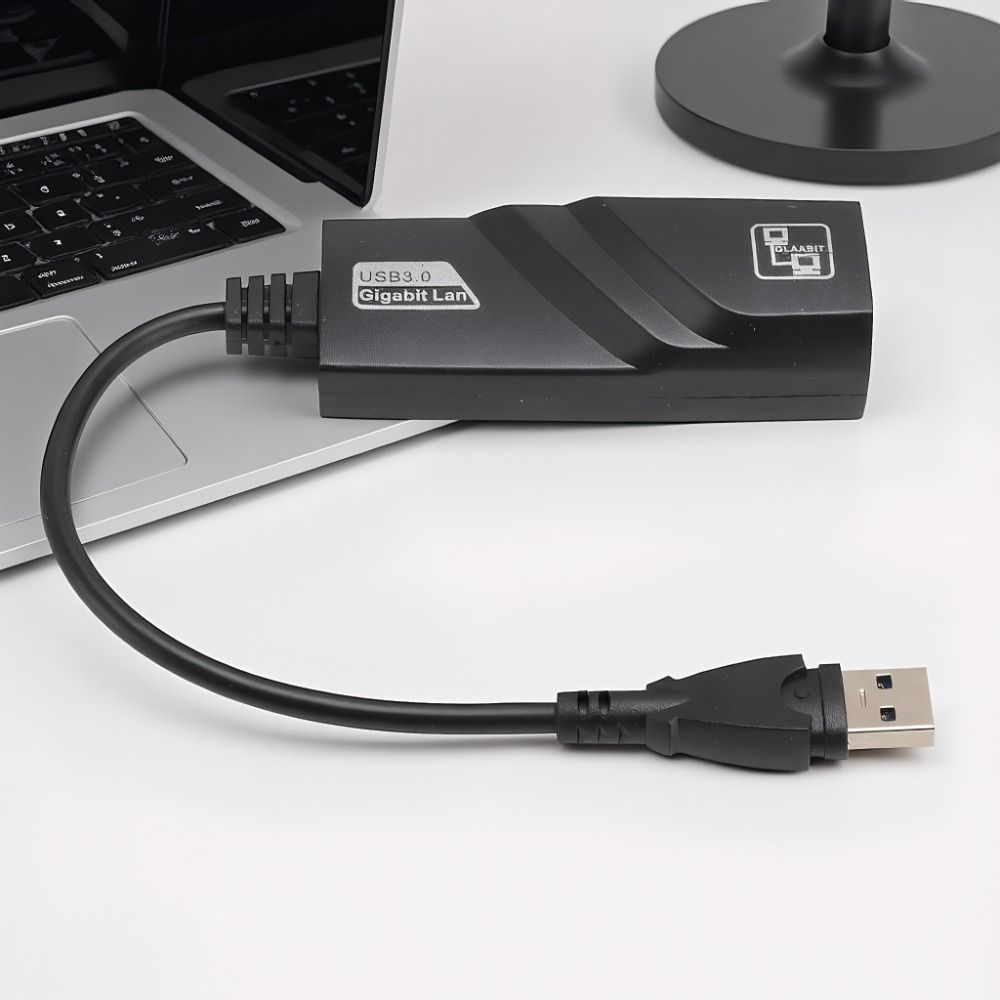 Plug and Play Gigabit Ethernet Adapter Portable USB To Ethernet Adapter  Laptop Connectivity