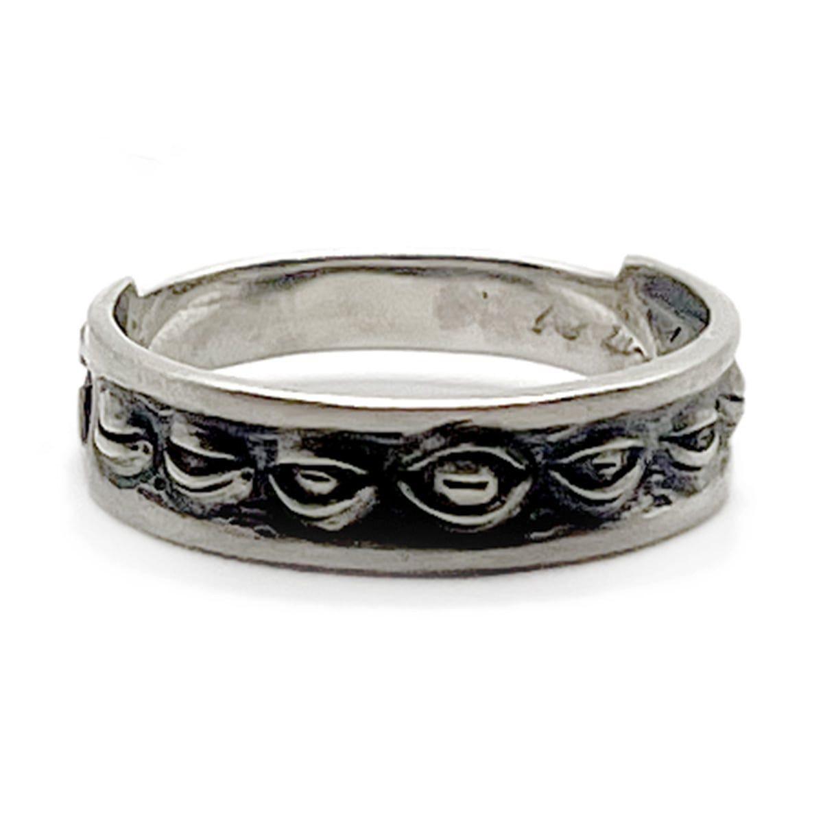 Yintai Feifei Ретро Тайское Серебряное Регулируемое Открытое Кольцо для Мужчин Adjustable Open