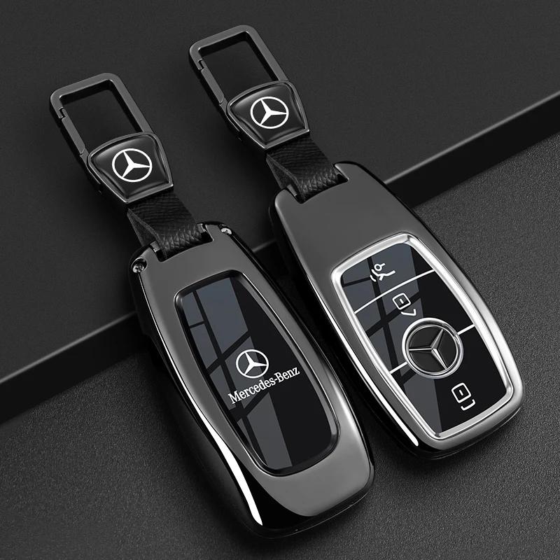 PNR1 Car Key Case Cover for Mercedes Benz E C S GLC Class E200 E400 E63 W213 S550 S560 C260 A200 Key Shell Protector