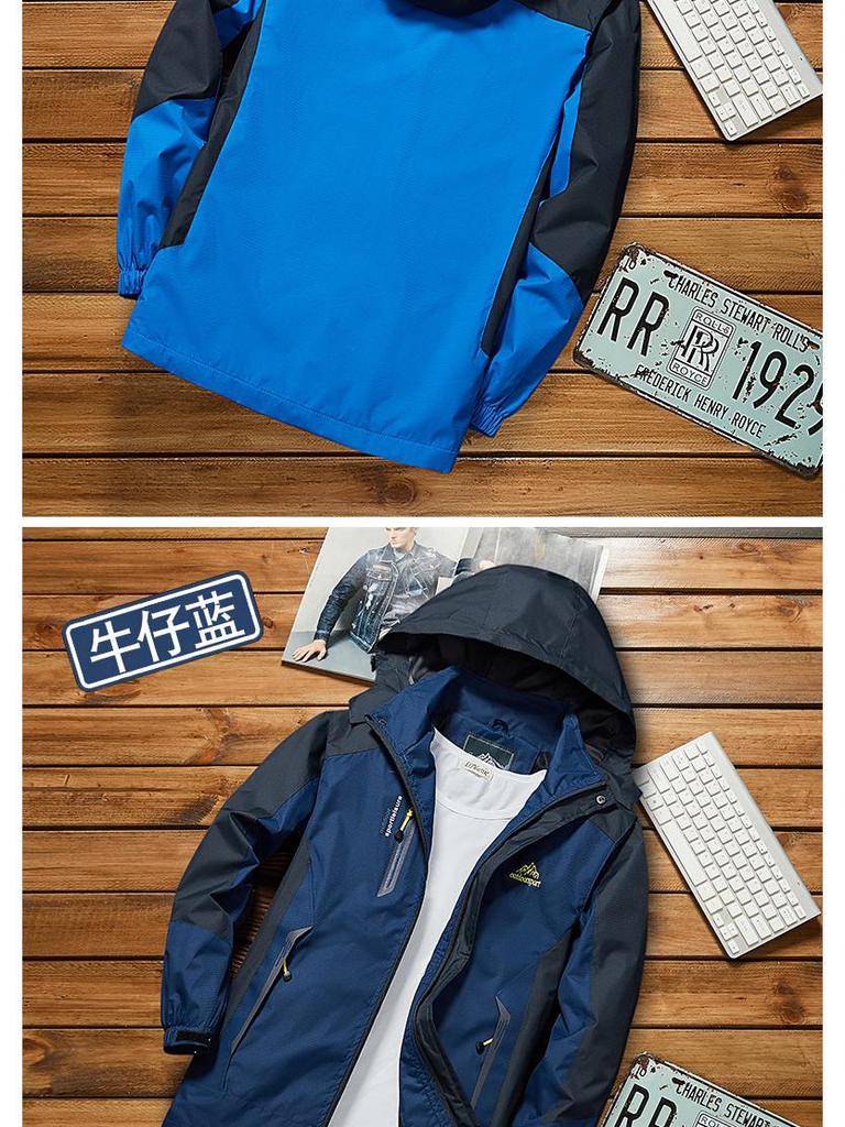 Unisex Outdoor Windproof Jacket - Single Layer, Lightweight, Waterproof Sportswear for Couples