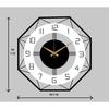 Morden Metal & Wooden Wall Clock for Living Room Bedroom Office Kitchen Stylish Wall Clock for Home and Hall Designer Big Size Modern