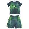 2026 Ny Herr Världsomfattande Brottningsteam Sportkläder Set Kortärmad T-shirt och Shorts för Träning Lätt Fukttransporterande