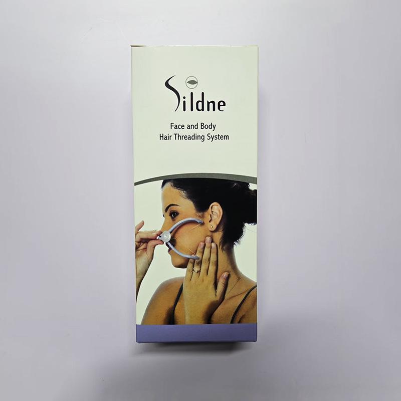 

Женский трансграничный эпилятор для лица: Ручной инструмент для удаления волос с хлопковой нитью для бритья и депиляции. Color Box with Thread Holder синий