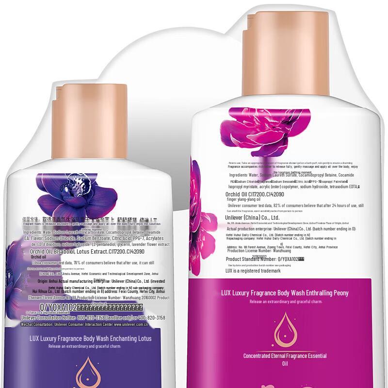 Lux Shower Milk Set - Peony & Lotus Scent