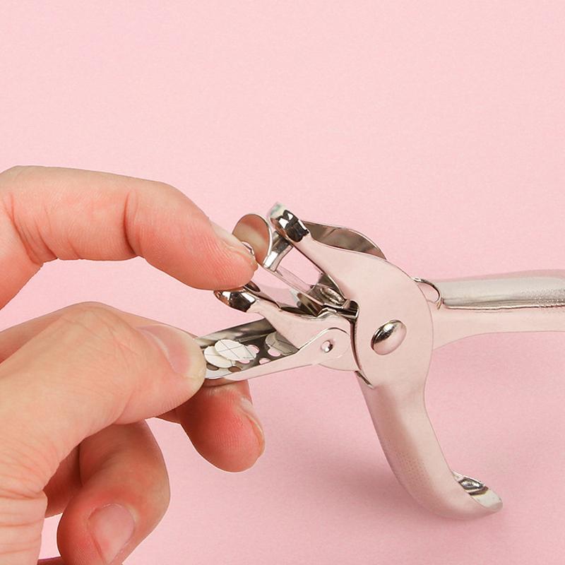 3/6Mm Hole Puncher Portable Single Hole Punch Paper Material Scrapbooking Handheld Metal Craft Office Binding Supplies