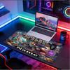 Custom Name Personalized Minecaraft Pattern Mousepad, Laptop PC Desk Mat, Decorative Desk Mat for Home Keyboard Pad Gift