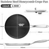 12 Inch Hybrid Nonstick Griddle Pan, Dishwasher and Oven Friendly, Compatible with All Cooktops