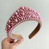 Baroque Fabric Hair Bands Elastic Hair Hoop New Pearl Headband  Headwear