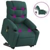 Vidaxl Lift Recliner Massage Chair, Electric, Reclining, Green