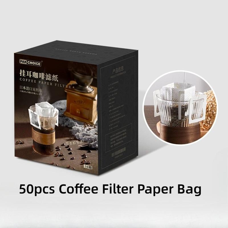 

Coffee Filter Paper Bag, Hanging Ear Drip Coffee Bag Single Serve Disposable Drip Coffee Filter Bag Perfect for House, Travel