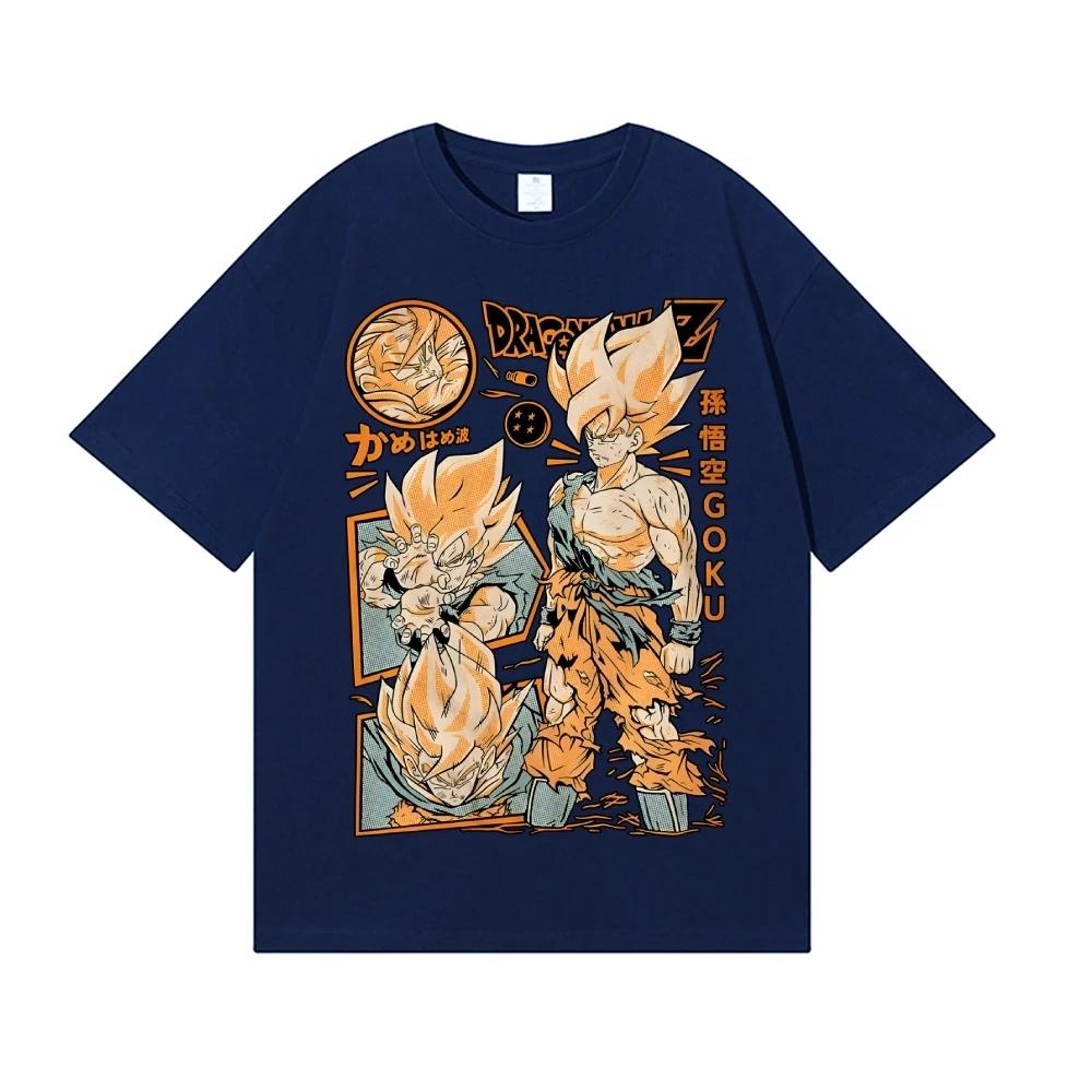 2026 New Dragon Ball Goku Japanese Style Classic Tee High-quality Streetwear T-shirts Suitable for Both Men Women T-shirts