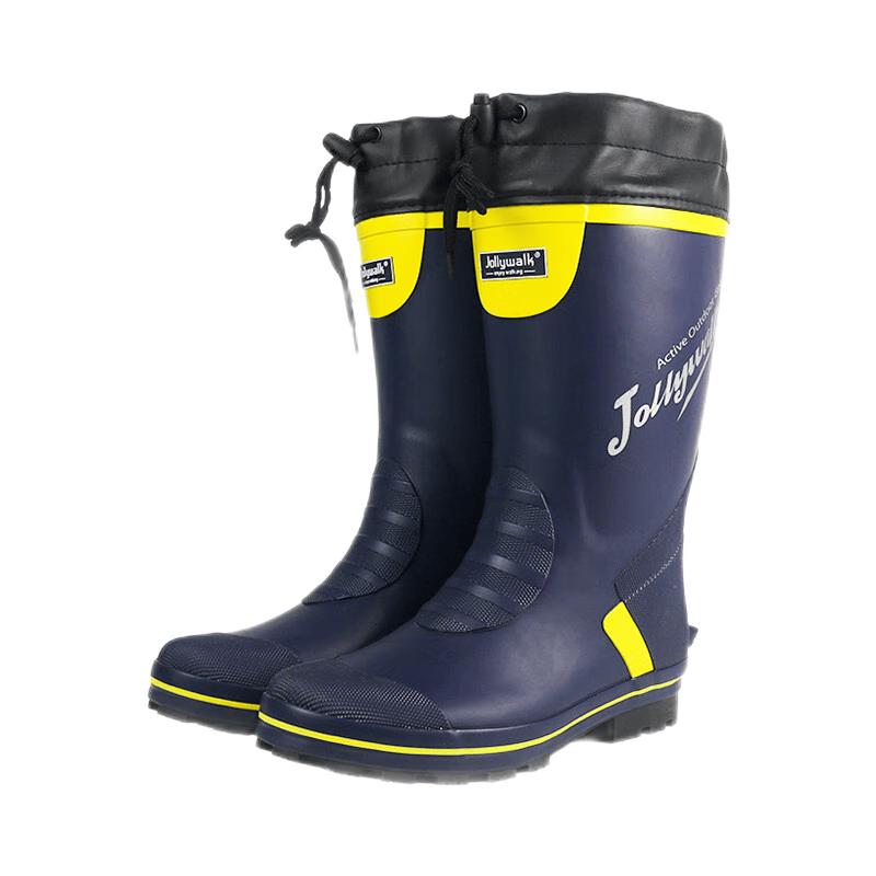 Jolly Walk Men s Anti-Slip Rubber Rain Boots JW211TQ 42