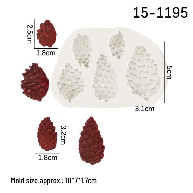 Silicone Pinecone Mold for Cake and Christmas Decorations